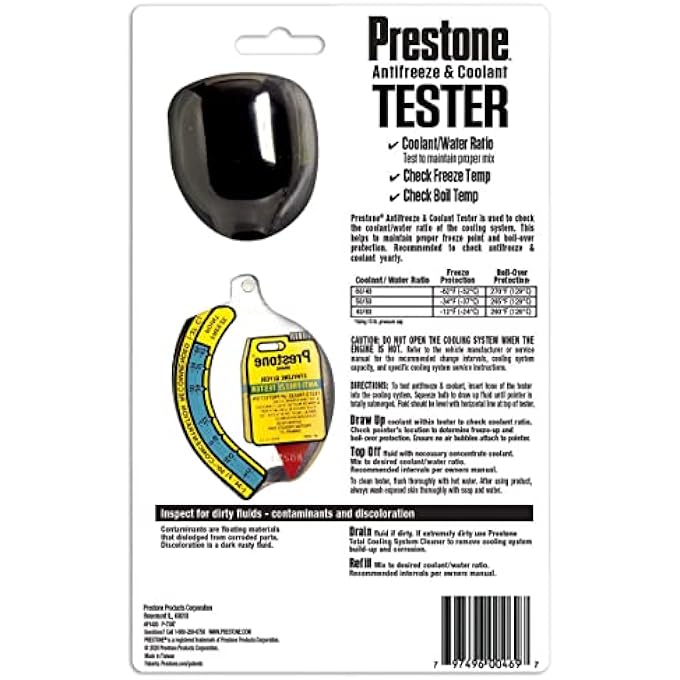 Prestone AF-1420 ANTIFREEZE/COOLANT TESTER - Image 2